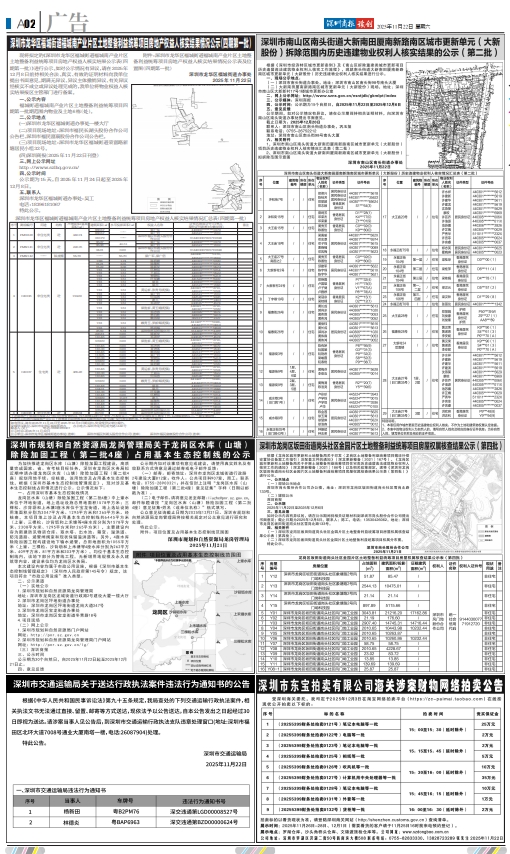 深圳登报工商广告版面广告范本